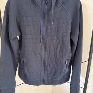 lululemon athletica Navy Quilted Zip Hoodie